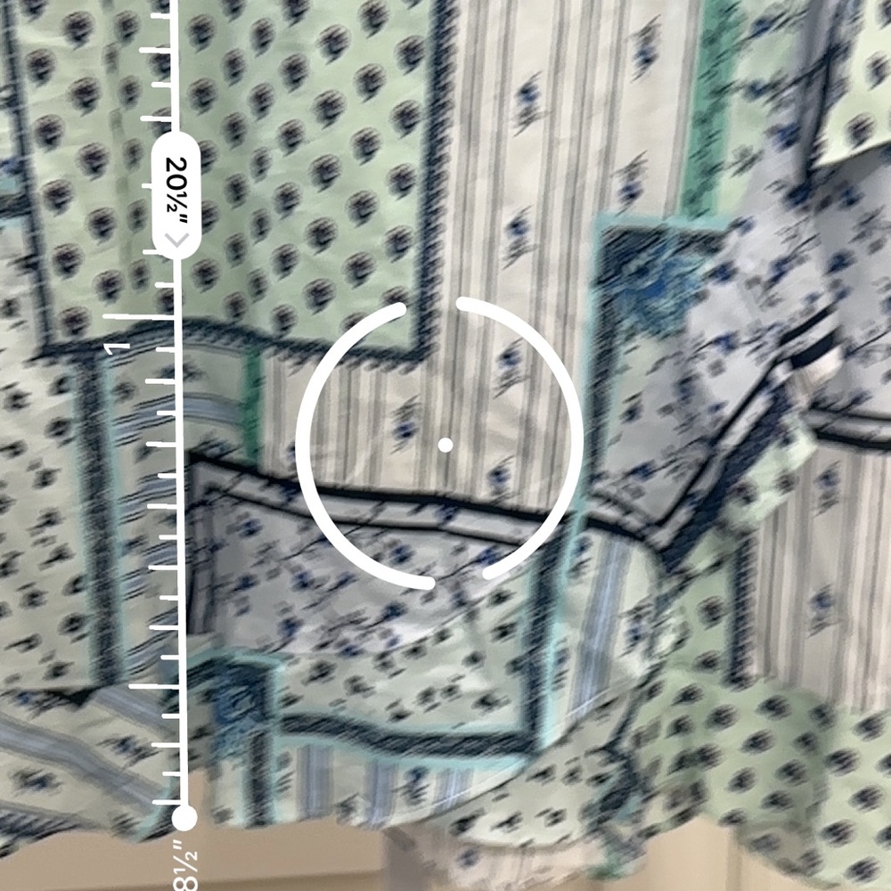 Loft Patchwork Ruffle Wrap Skirt - image 6